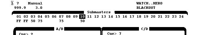 CHAPTER 7: Basic Submaster Operation Submasters Submasters are fader controls on the console top panel that can have multiple channels assigned to them at different levels.