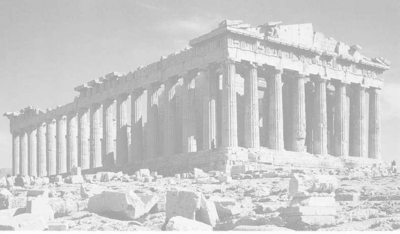 The Parthenon Both a temple and a bank vault in Athens. Dedicated to Athena Parthenos (the Virgin). Considered to be the greatest and most beautiful marble building in the western world.