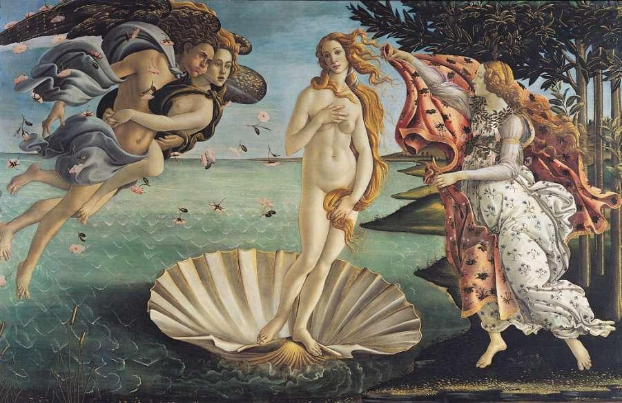 SANDRO BOTTICELLI, Birth of Venus, ca.