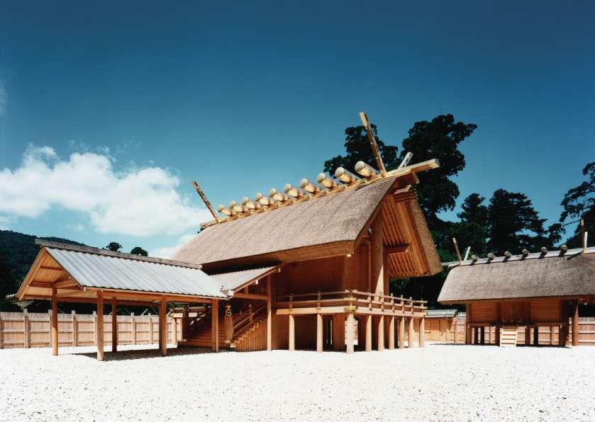 Main hall, Amaterasu shrine, Ise, Japan, Kofun