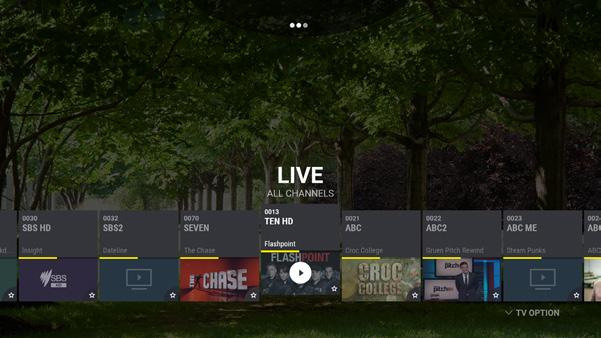 Browse and Select Live TV channels Browse and select Live TV Channels on the H3 exactly as