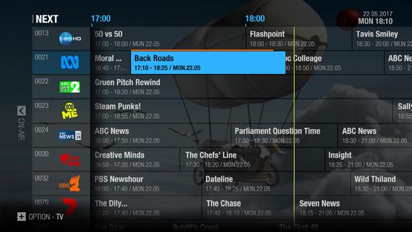 Go to H3 > Home > HUMAX plus+ > Live TV+. 2. Press the button to access the TV guide. 3.