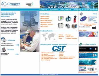 Overview Micro-control Crouzet & Micro-control website Discover Crouzet website b Company presentation b Sales