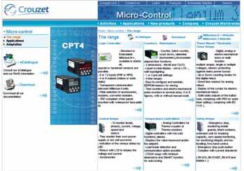 b Crouzet website home page b Micro-control range b Applications b Adapted Micro-control b FAQ b Download PDF
