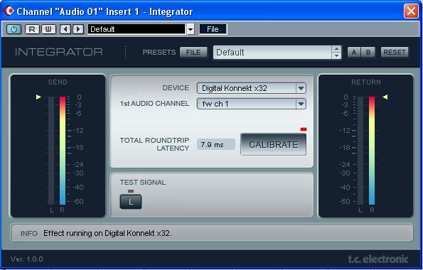 SETUP EXAMPLES The Integrator Now that Digital Konnekt x32 is set up it is time to set up your DAW application utilizing the Integrator plug-in.