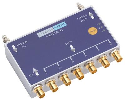 The VMDA-6 is a unique device in that it offers the end-user selectable modes for media conversion and distribution of SMPTE 297m Compatible HD/SD Traffic.