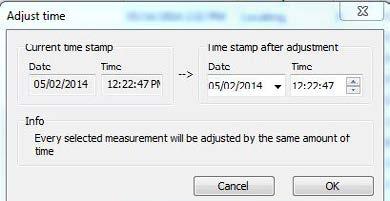 Adjusting date and time Right click in the Date & Time column. Click on the Export as CSV file(s) icon.