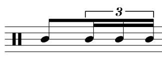 15 An example of this concept appears in Boz Scaggs s JoJo with Porcaro using four Rhythmic Figures that contain sixteenth-note triplets to embellish the eighth-note rhythmic structure in different