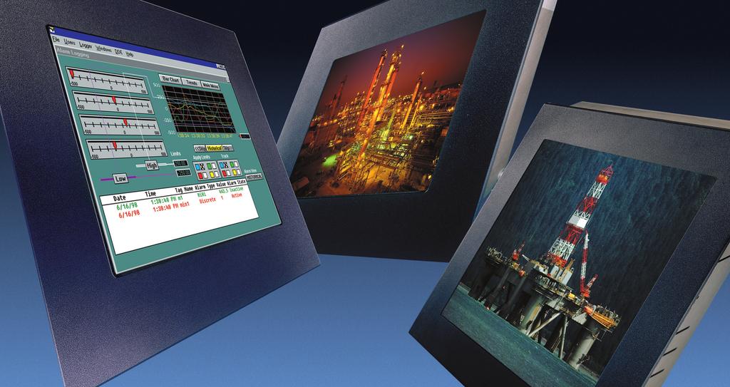 FPM Series Industrial Flat Panel Touch-Screen Monitors Features: High at a Low Price Mounting Bezel is Sealed to NEMA 4/12 and IP65 Screen Setup is Handled Through