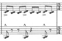 125 Four different tempo markings are found throughout this solo: quarter-note = 69 BPM, 72 BPM, 152 BPM, and 200 BPM.