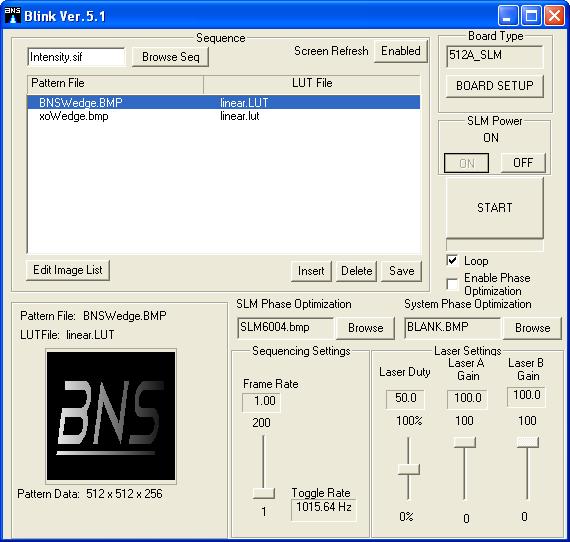Software Options Boulder Nonlinear Systems (BNS) offers several software options, enabling the user to select a program that will best suit their needs.
