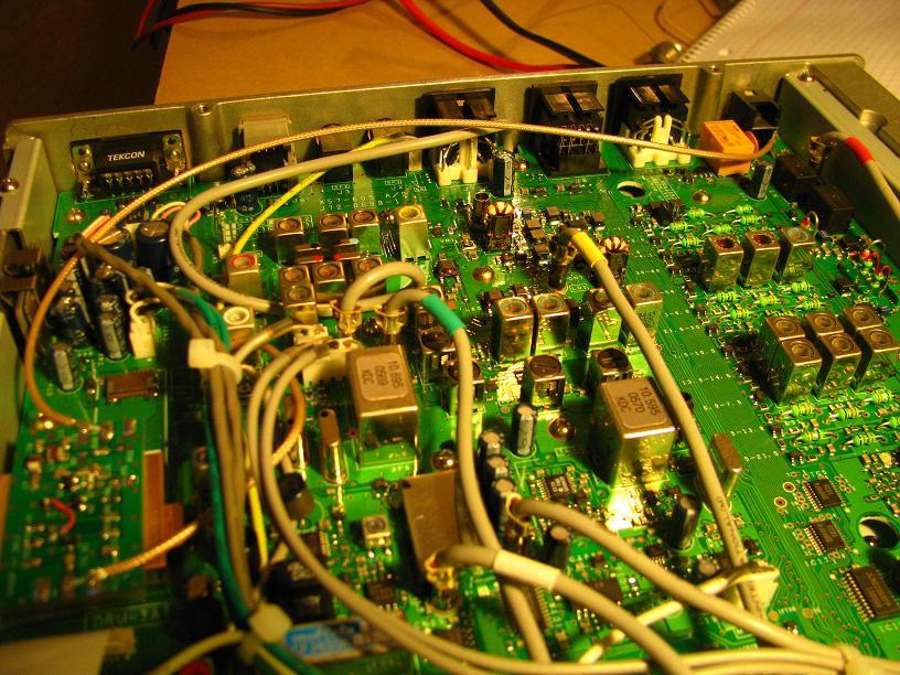 Fig 6 Routing of output cable from PAT to RCA Jack 11 Power for the PAT board is picked up from the cathode of D9, as in Fig 7.