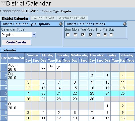 Chapter Three District Calendar Since most supplemental programs are at the school level, the district calendar should only be modified if all schools are offering supplemental instruction on the