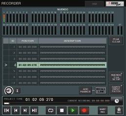 Recorder Using the QL console with Nuendo Live The QL series consoles can operate in an integrated manner with Steinberg s Nuendo Live DAW software.