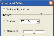 8-3. Call the voltage setting dialog box by clicking left mouse button on the voltage display zone. 8-4.