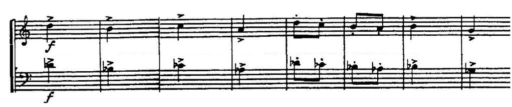 Measures 96-111: Nearly exact repetition of THEME A that appears in measures 64-79 (Figure 2-11).