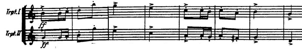 Measures 156-207: Repetition of THEME A, as found in measures 64-79, over ostinato 3.