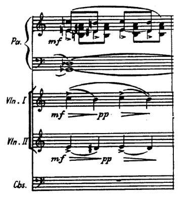 Measures 20-42: SECTION B, Meno mosso.