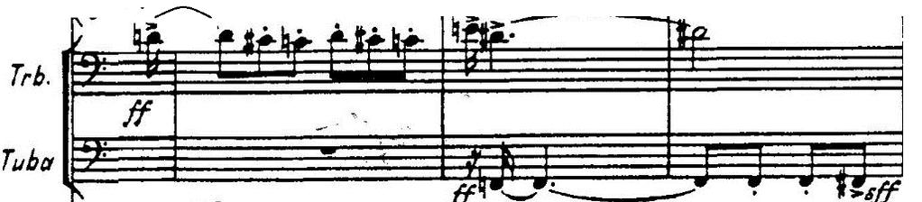 Measure 59-65: THEME D starts with ostinato 2 (Figure 2-42).