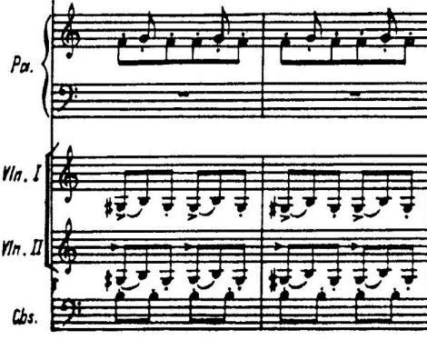 This theme is performed over ostinato 6 (Figure 2-51). Figure 2-50: Measures 109-114 of Son (piccolo part).