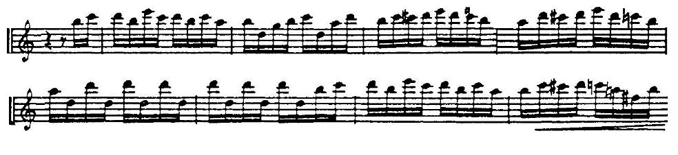 Figure 2-55: Measures 173-180 of Son (piccolo part).
