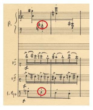 The conductor can show this difference in the second time by a sharper initial gesture in order to convey the immediate dotted eighth note.