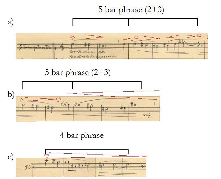 indications appearing on P1. The conductor and the trumpet player can consult both versions, then decide which indications work best for the intent of the music.