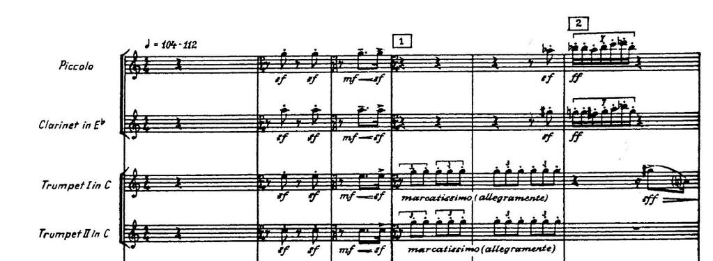 Considerations for the third movement, Son Theme A, the opening of son, is a one problematic place.