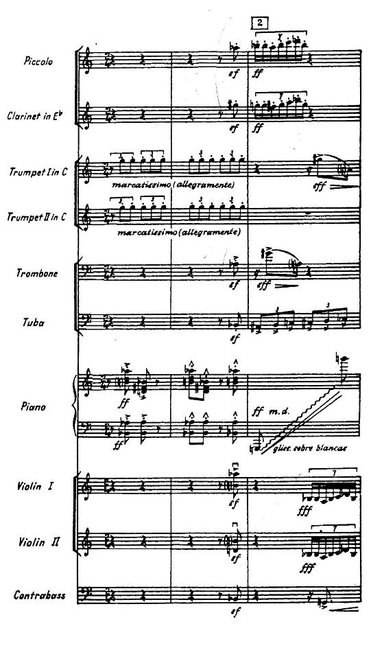 throughout Son in different versions and played by different instruments. Its introduction in the third bar of Son must be the focus of the passage.
