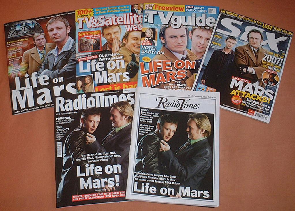 Marketing & Promotion Magazine coverage before Series 2 Marketing & Promotion Merchandise (Series 2) Gene Hunt memes, T-shirts on online sites Spin-off books The Rules of Modern Policing