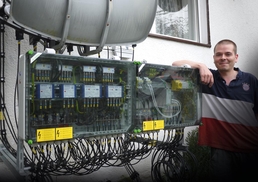 DXer REPORT Daniel Rank, Germany Unbelievable: this is DXer Daniel Rank's private satellite reception system.