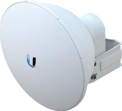 Deployment Flexibility The AF 5XHD can be used with existing airfiber slant-polarized antennas for improved noise immunity and Signal to Noise Ratio