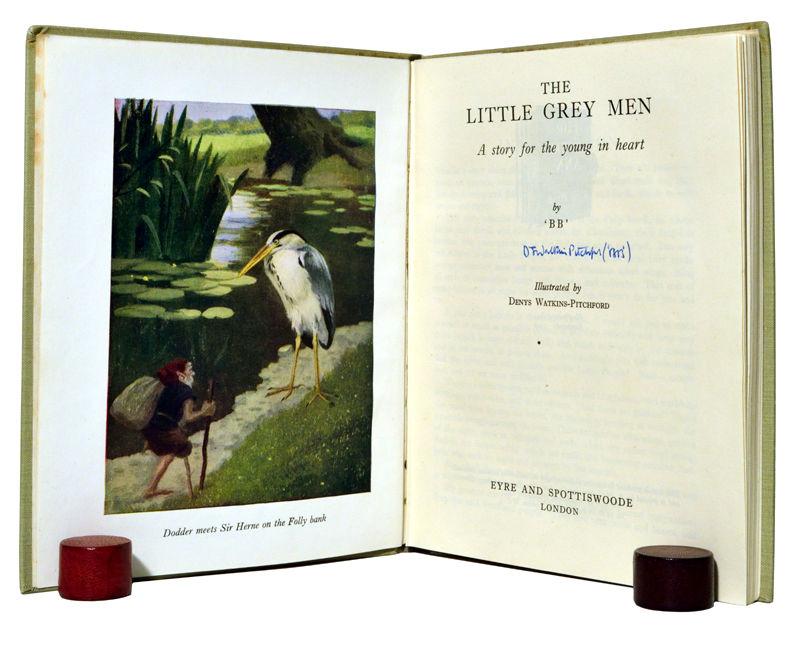 59. WATKINS-PITCHFORD (Denys James). The Little Grey Men. A story for the young at heart by "B B". With eight colour plates by Denys Watkins-Pitchford. First edition with colour plates. Small 4to.