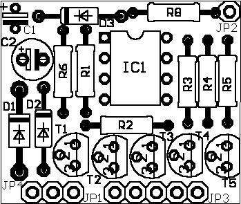 LC Stückliste Parts list Nomeclature Stuklijst Widerstäde Resistors R1 - R5 10 k Résistaces Weerstade R6, R8 1 k Diode Diodes D1 1N400x, x=2.