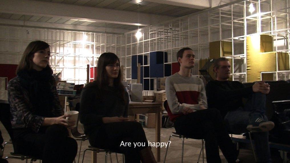 Sarah Pierce, The Question Would Be the Answer to the Question, Art You Happy?, 2010, video still, image courtesy the artist.