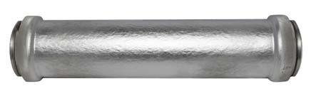 Figure 4. Fully Eroded Aluminum Target Tube implementing New Magnetic Design Figure 5.
