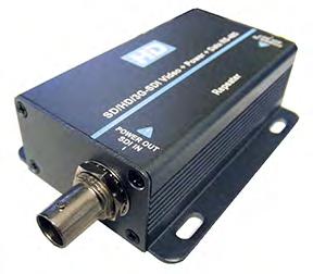 The SD/HD/3G-SDI Video + Power + Data RS-485 Transmission over Coax products are HD-SDI repeater for transmission distance extension.