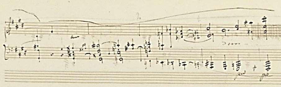 Chopin, Third Piano Sonata, Third Movement, Manuscript, mm.