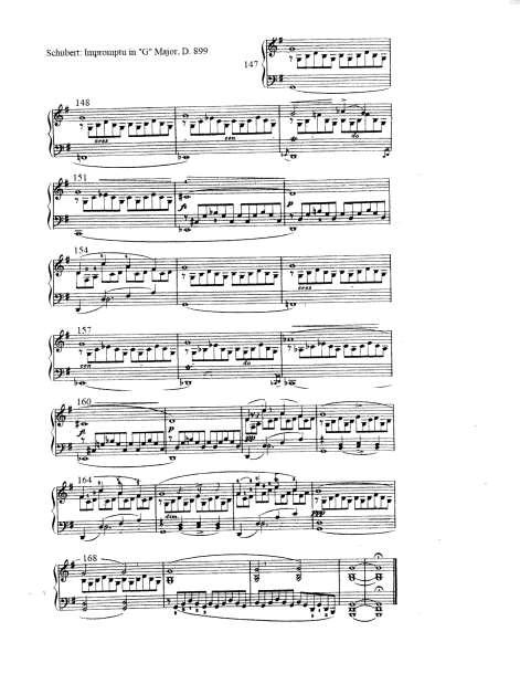 Figure 2b: Score of Schubert