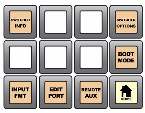 7.A INPUT BUFFER & INPUT CONFIGURATION 7.A.1 Switcher Info Switcher Info will provide the user with useful information in the display area such as: 1. IP Address 2. Release Version 3. MAC Address 4.