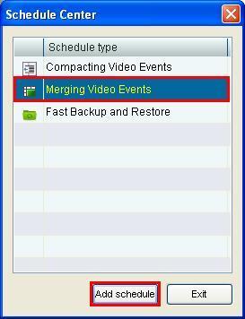 2.4.4 Merging Video Merging Video allows DVR to automatically merge predefined video on a certain day or on a daily basis to a