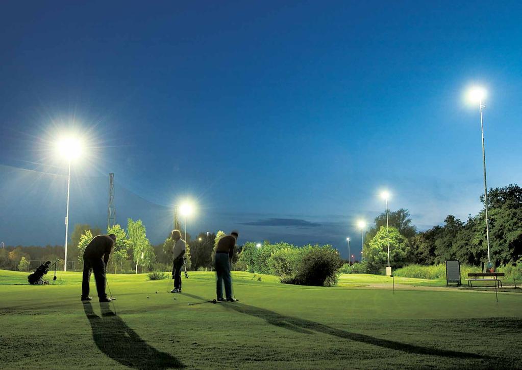 Golf course Lights fit to a tee Go long or go home, as some would say when it comes to a good game of golf.
