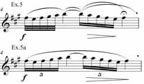 82 BENJAMIN BRITTEN AND HIS METAMORPHOSES It could be argued that in arriving at his final version Britten does ask the performer to move from a quaver to a crotchet pulse in bar 4.