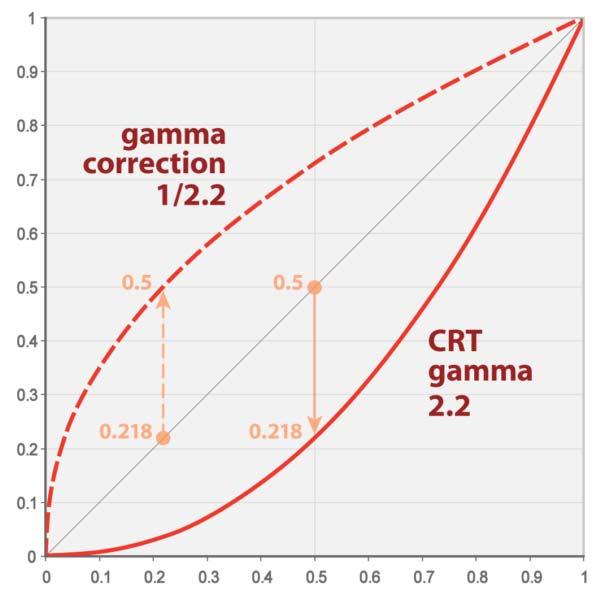 Gamma Encoding/Decoding Gamma Correction Input Device to Output Device (Camera to Display) Scene