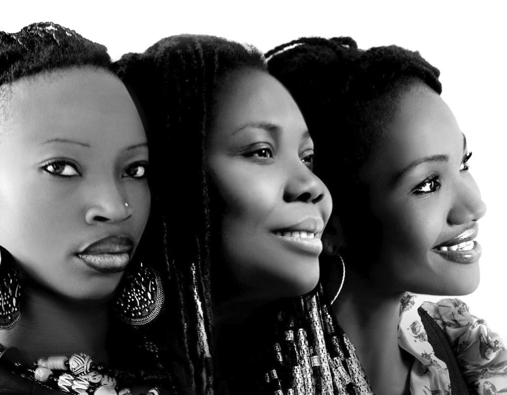 Courtesy of International Music Network Acoustic Africa Afropean Woman featuring Dobet Gnahore, Kareyce Fotso and Manou Gallo with Leni Stern musical direction Aly Keita balafon Saturday, November 10