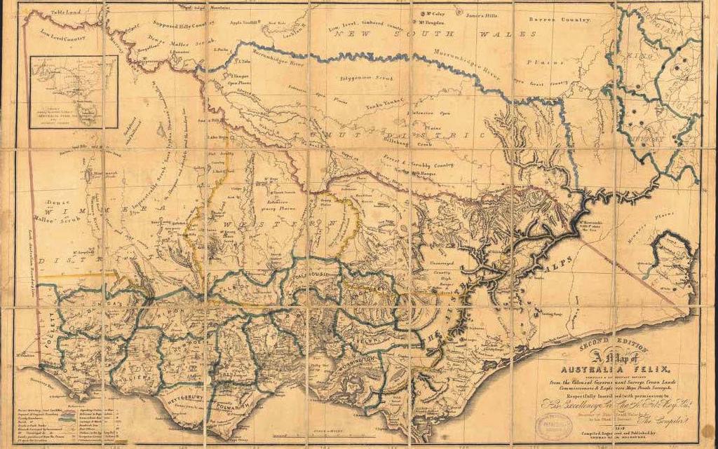 Figure 1.10: Australia Felix/Port Phillip District/Victoria 1849.