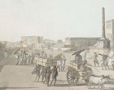 Figure 3.1: Calcutta Theatre (large building in the centre-left background), 1786. 136 Figure 3.