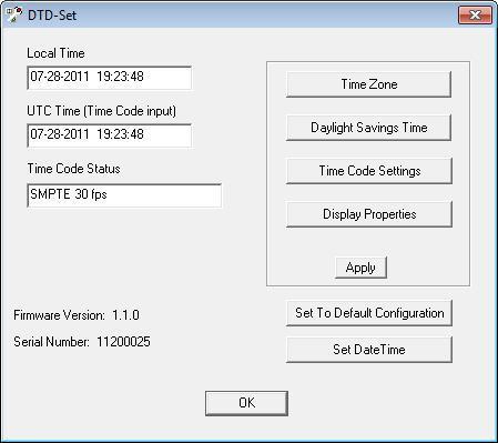 DTD-A19B2 Operator s Handbook Rev. 2014.04.04 P. 20 Using DTD-Set, USB Configuration Utility Open DTD-Set from the Start Menu or by double-clicking the shortcut icon on the desktop.