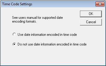 DTD-A19B2 Operator s Handbook Rev. 2014.04.04 P. 22 Time Code Settings To use the automatic DST adjustments requires that date/year encoding is enabled.