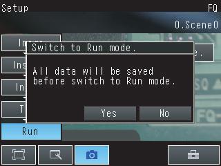 This will enable setting the current Sensor into RUN Mode before selecting another Sensor.